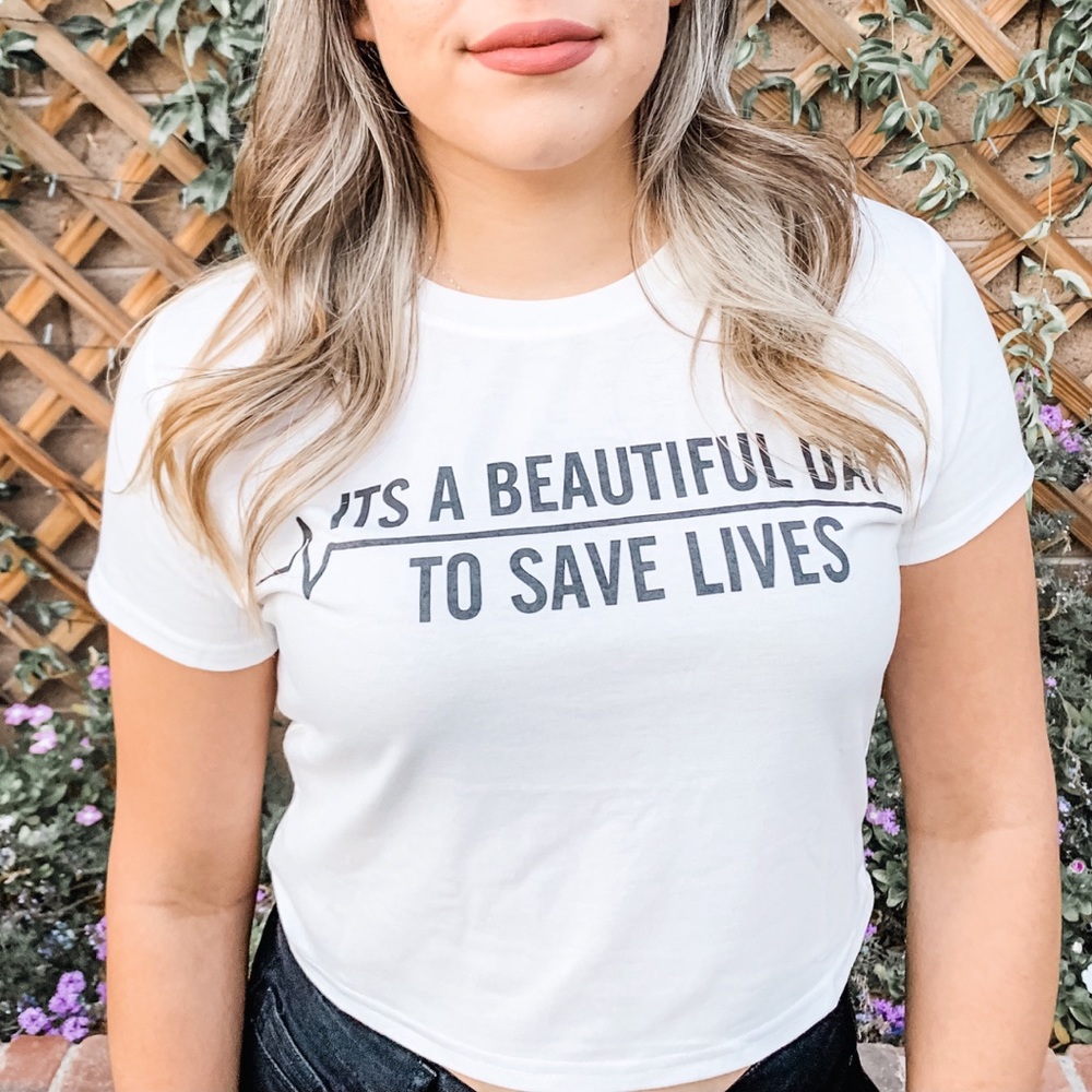 Derek Shepherd greys anatomy crop top